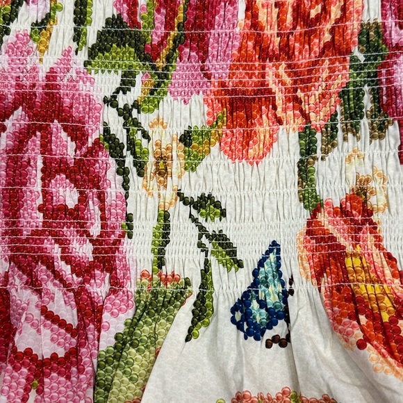 NWT FARM RIO Vintage Floral Smocked Cami Top | S - Picture 5 of 9